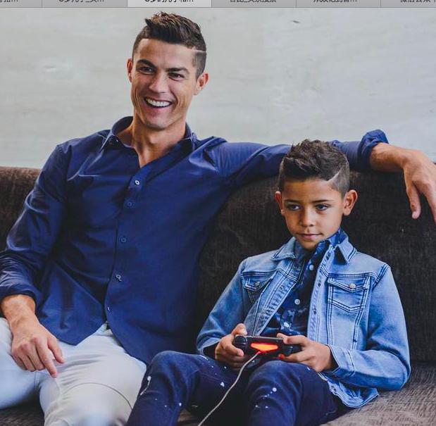 c罗带儿子看比赛,C罗带儿子看拳击赛