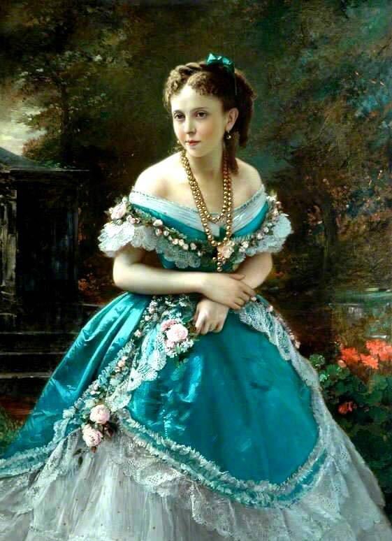 18世纪欧洲贵族女性强行穿上束腰,欧洲中世纪贵族公主裙束腰