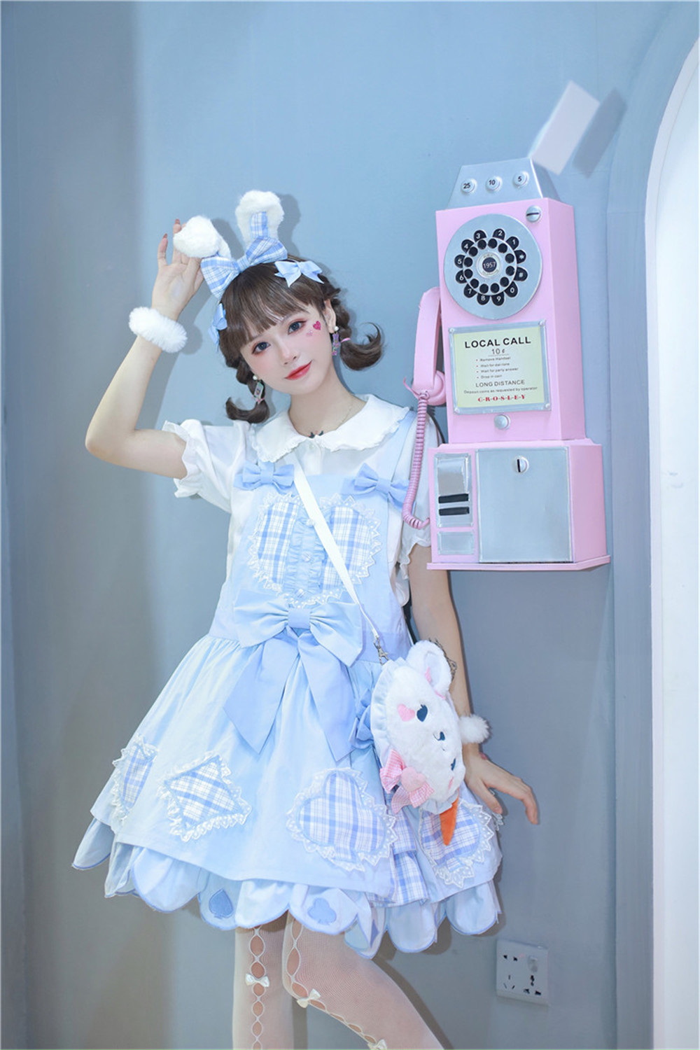 适合夏天穿的日常轻lo裙优雅,爱丽丝lo裙穿搭