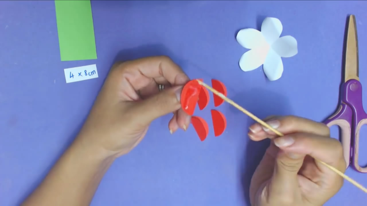 纸艺花卉制作教程,纸艺花卉教程褶皱纸荷花