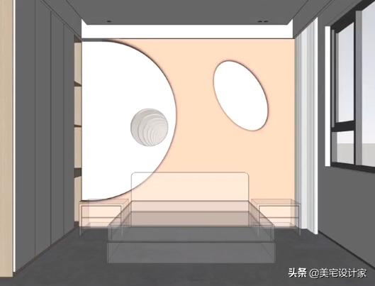 床头柱子怎么设计,床头墙面柱子凸出处理图片