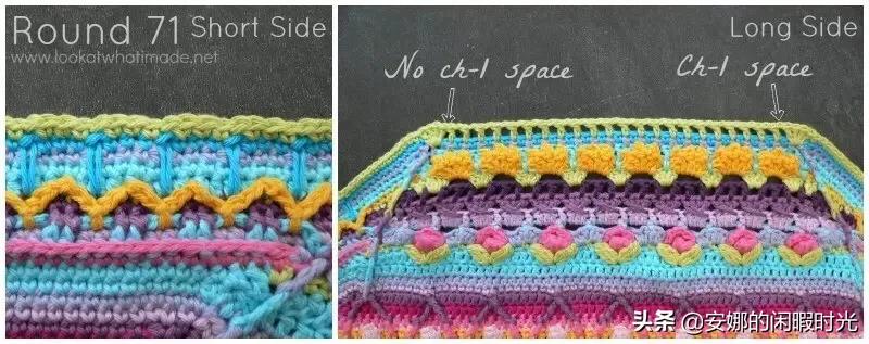 曼陀罗毯子编织教程,苏菲花园曼陀罗毯子钩法高清图解