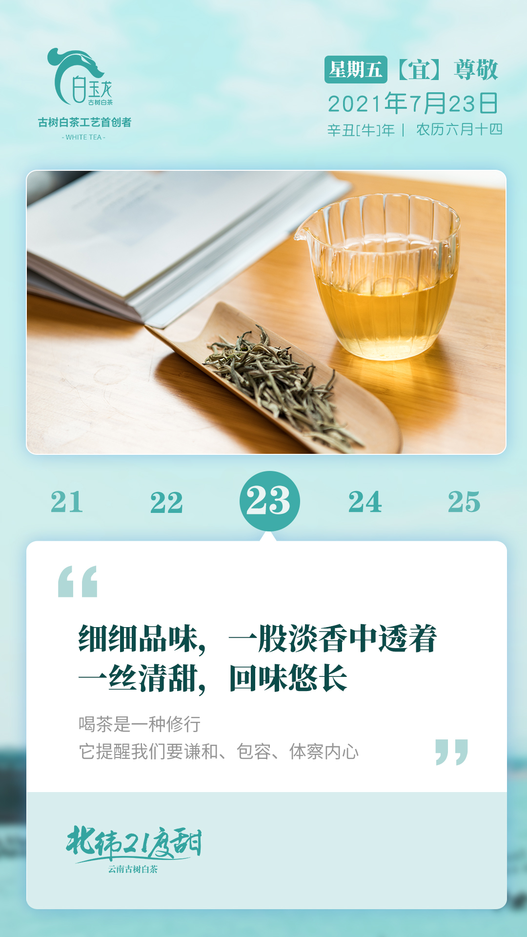 茶语时光人生感悟,今日茶话