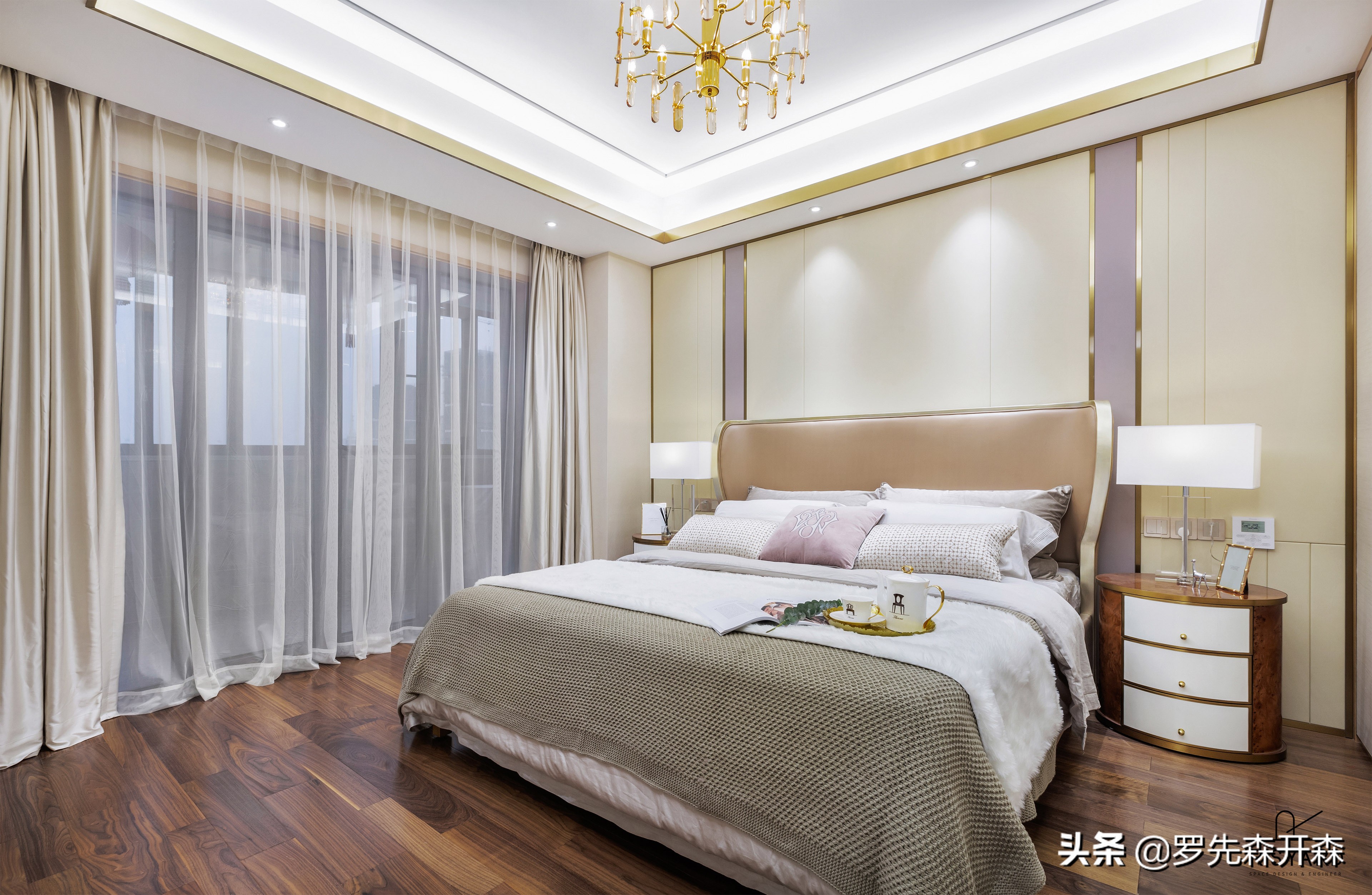 温州·158㎡现代轻奢家居装修设计实景;优雅温暖