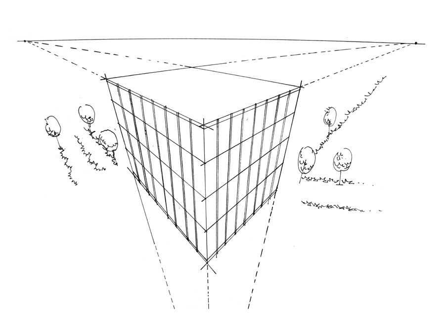 绘画中透视的基本原理为,绘画透视原理与技法成角透视