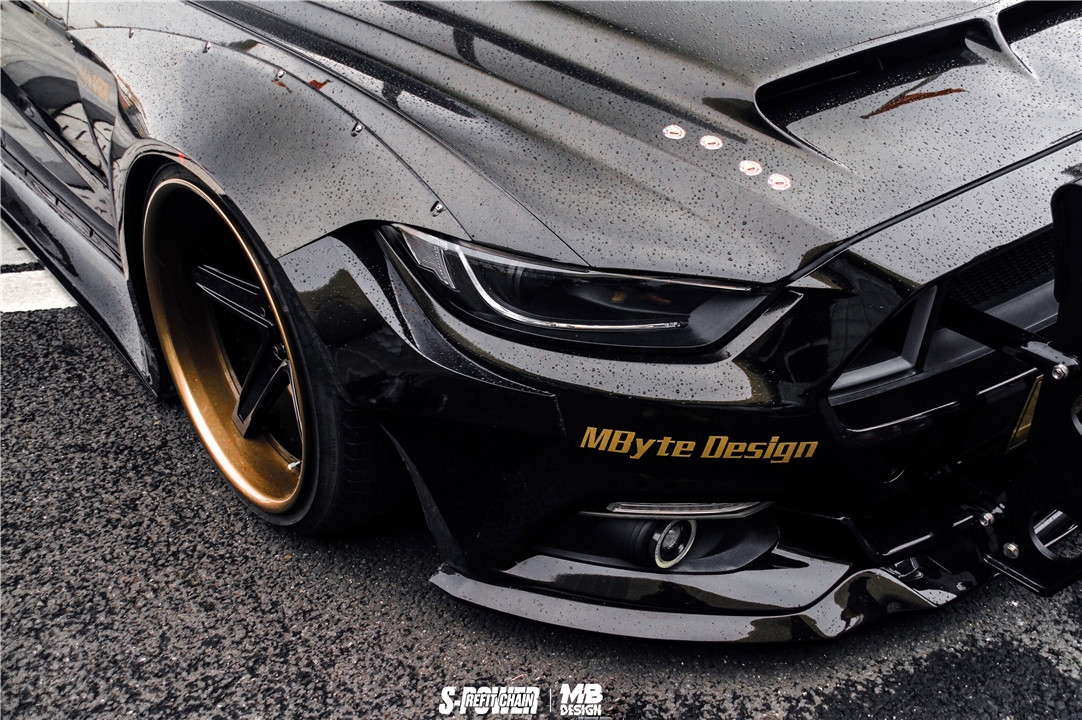 退伍军人将Mustang打造成美式警车，车头载着妹纸真是帅！