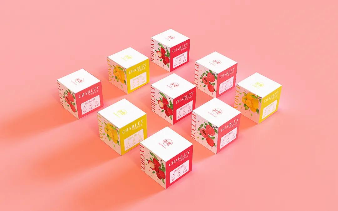 袋装茶包装设计图,水果茶怎么结合中式风格包装