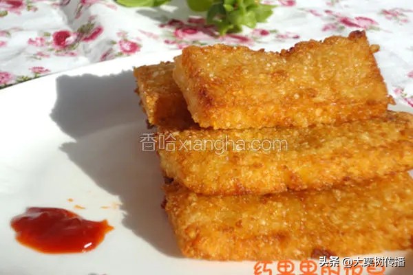 童年记忆里的糍粑,童年的味道炸糍粑