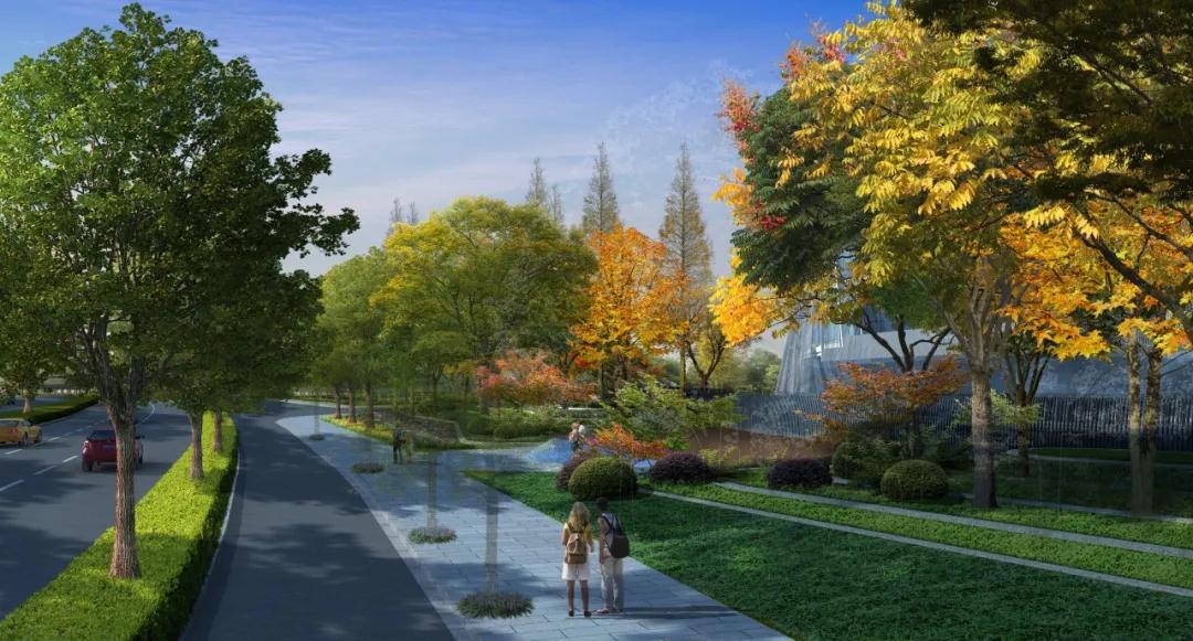 太平鸟时尚中心景观设计,自由的鸟巢