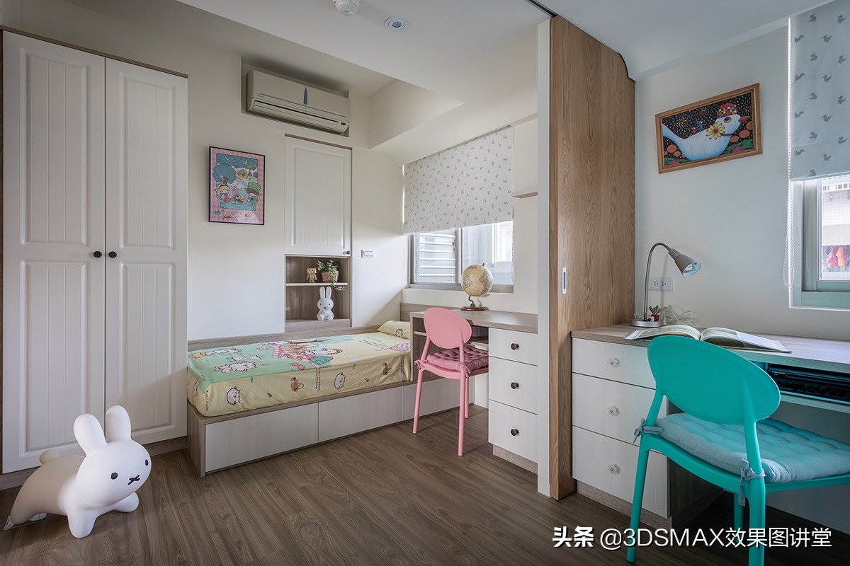 96平满溢温馨日系北欧混搭亲子宅,日式淡雅度假屋