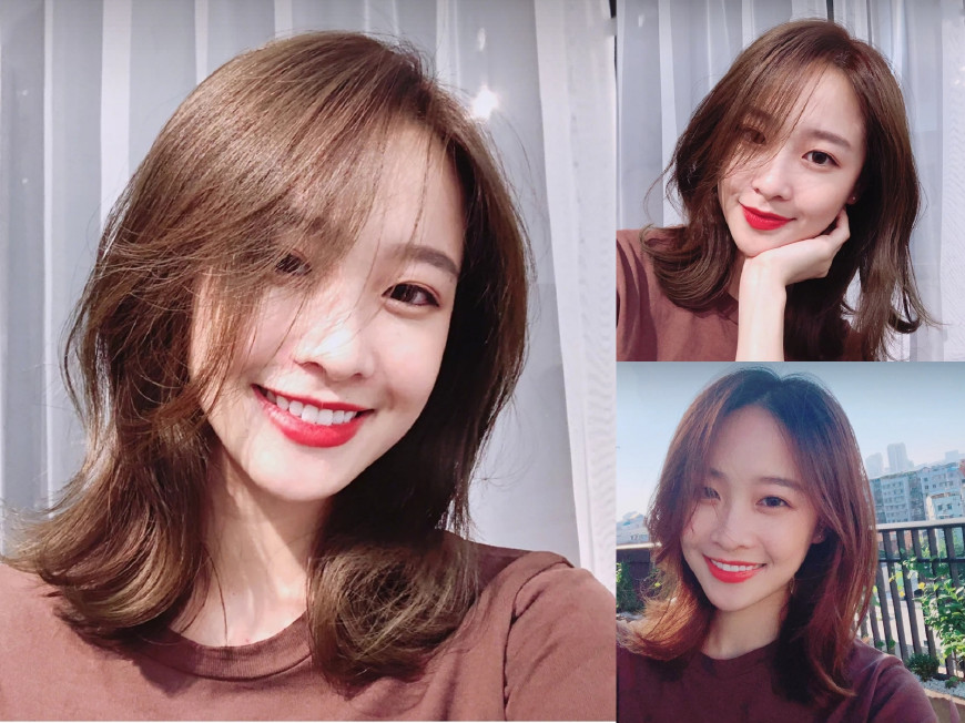 半头中小卷烫发发型图片长发,烫发女中长发慵懒怎么烫最合适