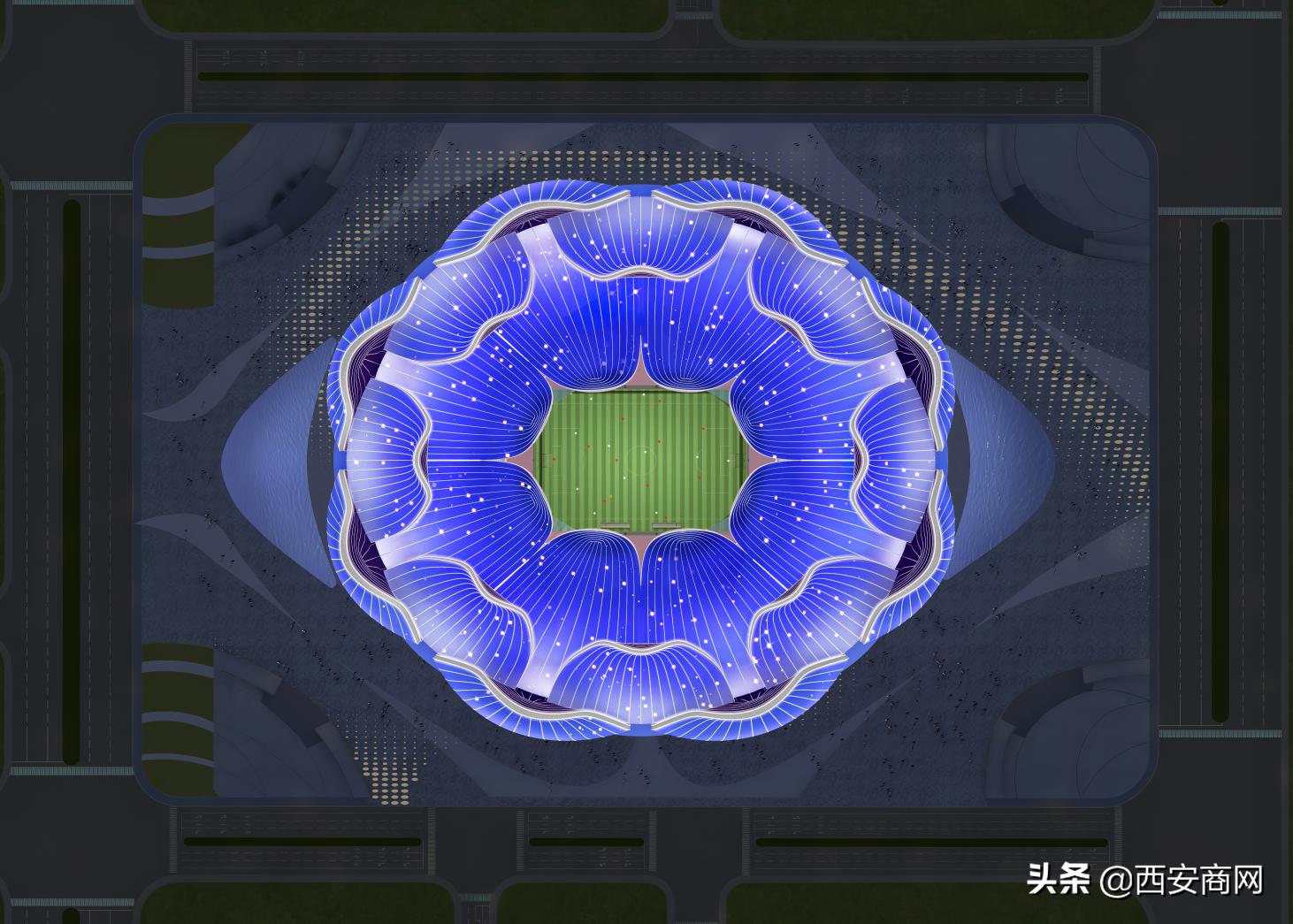 恒大梦中球场建设,恒大主场10万人新球场