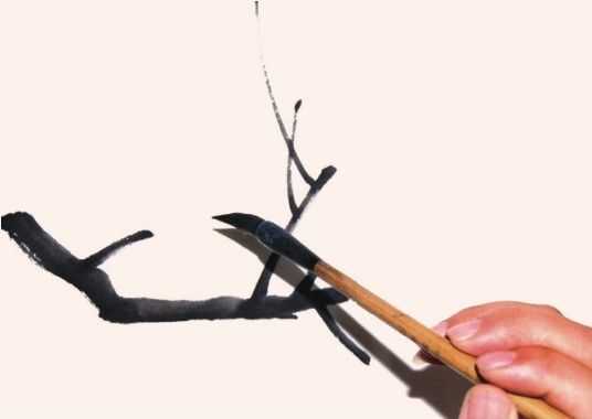 国画教程零基础入门树的画法,国画花卉线稿教程大全