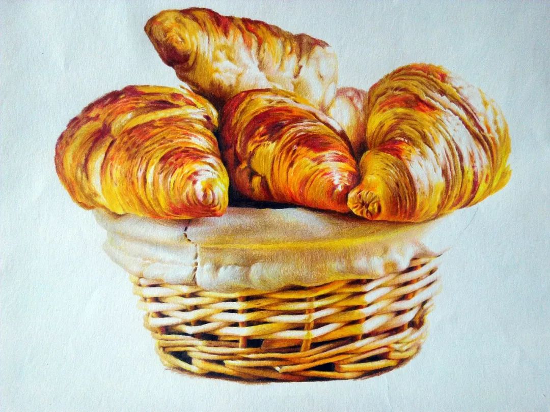 彩铅画美丽的山水画,彩铅画美人蝴蝶