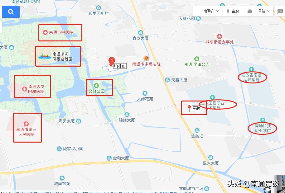 南通翰林府地址,南通港龙翰林府