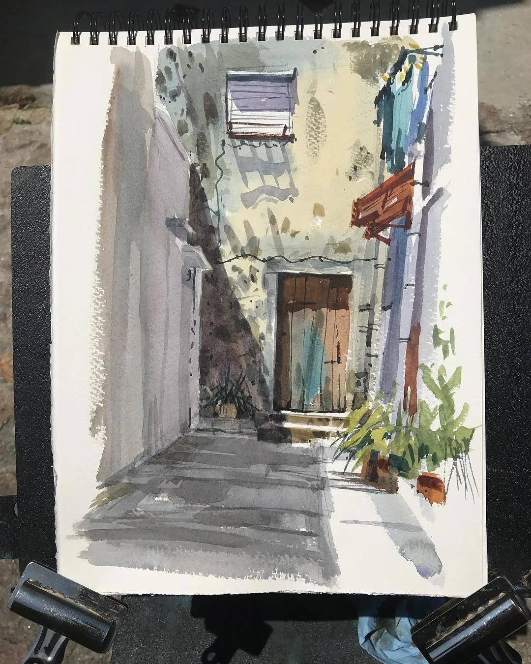 酣畅淋漓的水彩,酣畅淋漓水彩