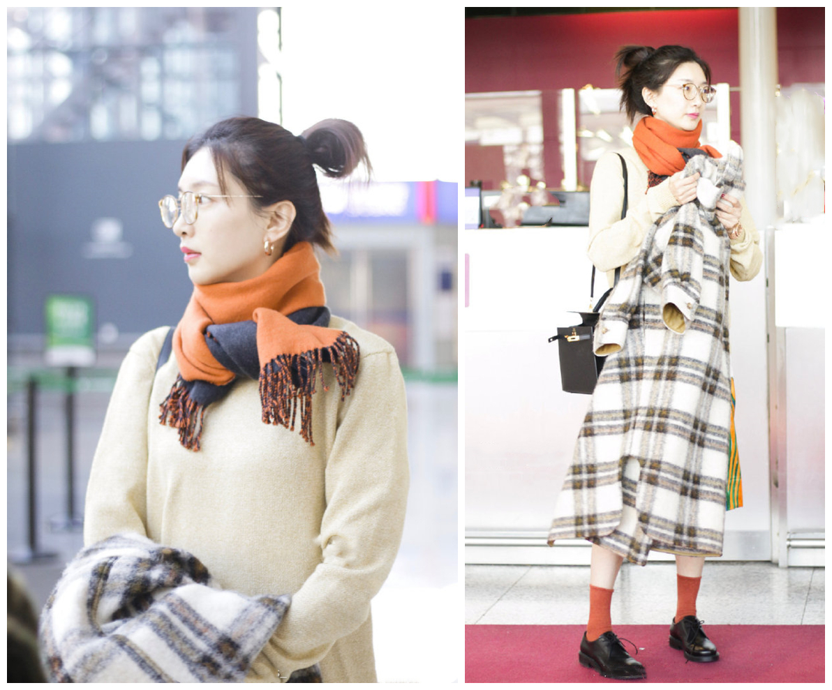 时尚轻奢感明星系列羊羔绒围巾,最潮的围巾的15种戴法超级实用