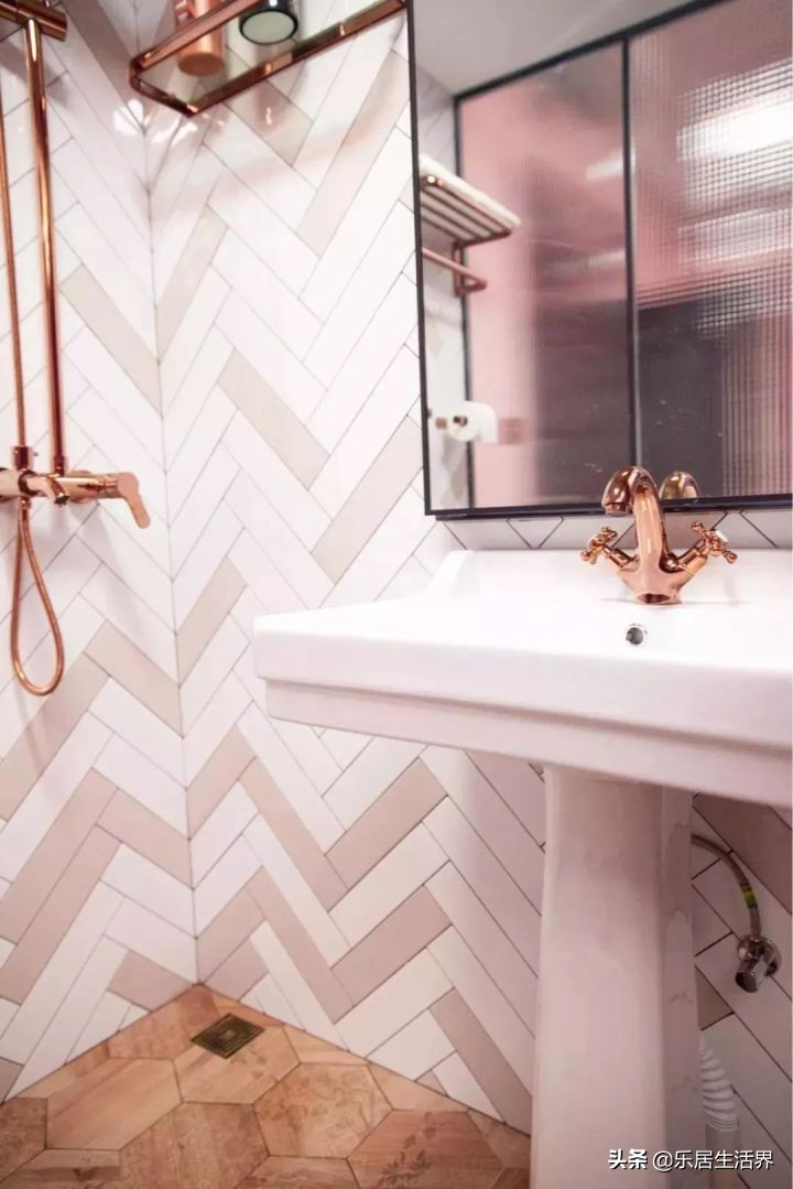 卫生间墙砖和顶最佳颜色效果图,卫生间干湿区墙砖颜色该不该一样