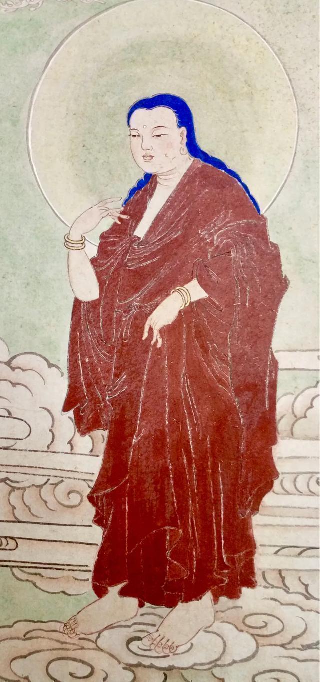 观音菩萨三十二像工笔画,观世音菩萨画像工笔画