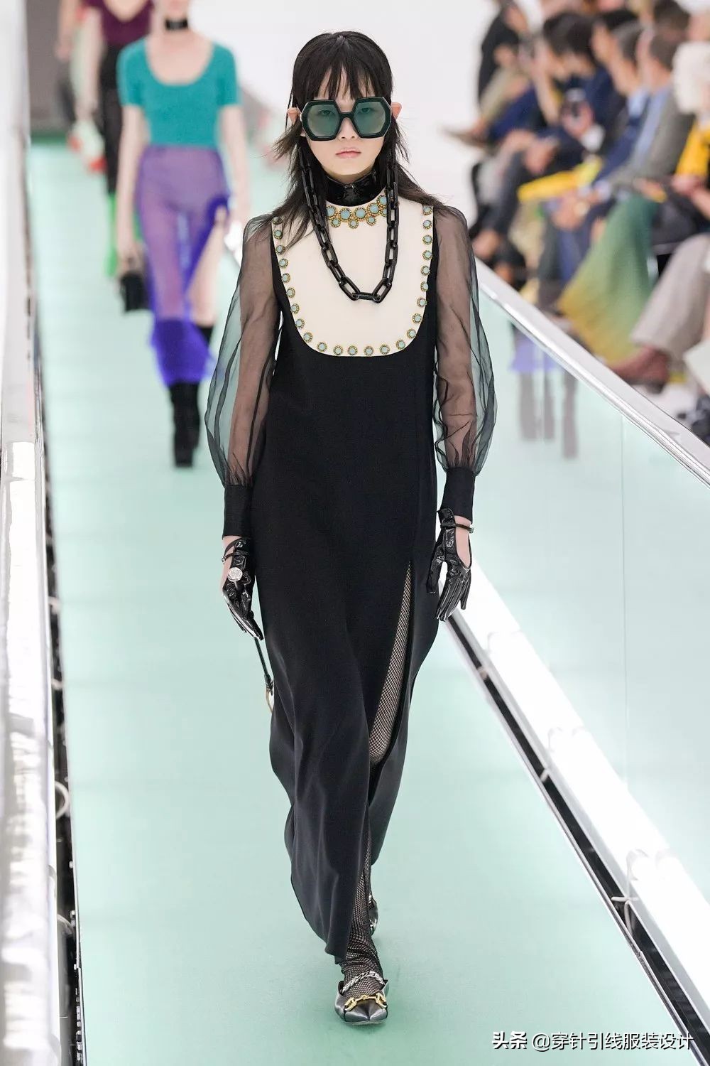 肖战gucci造型,肖战参加gucci全新系列时装秀