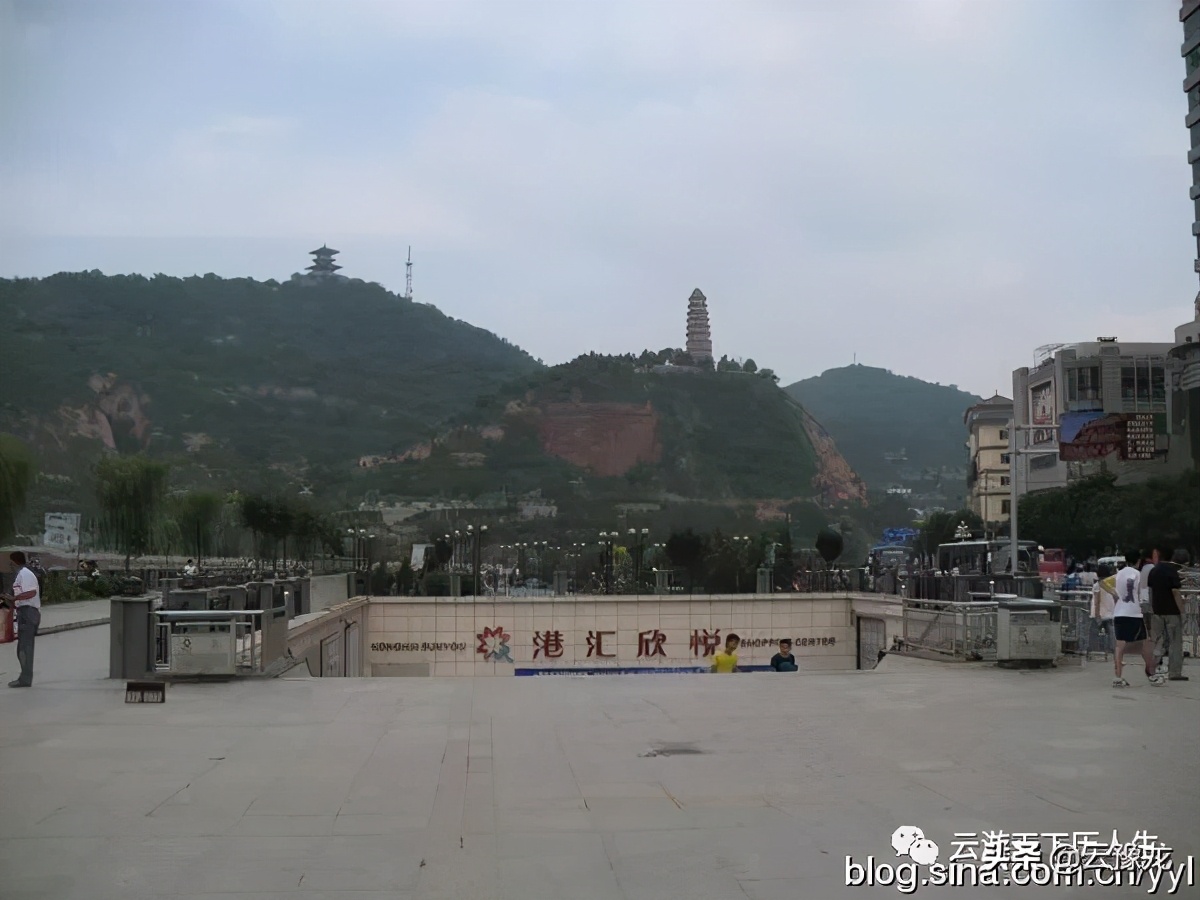 延安旅游宝塔山,延安宝塔山延河桥照片