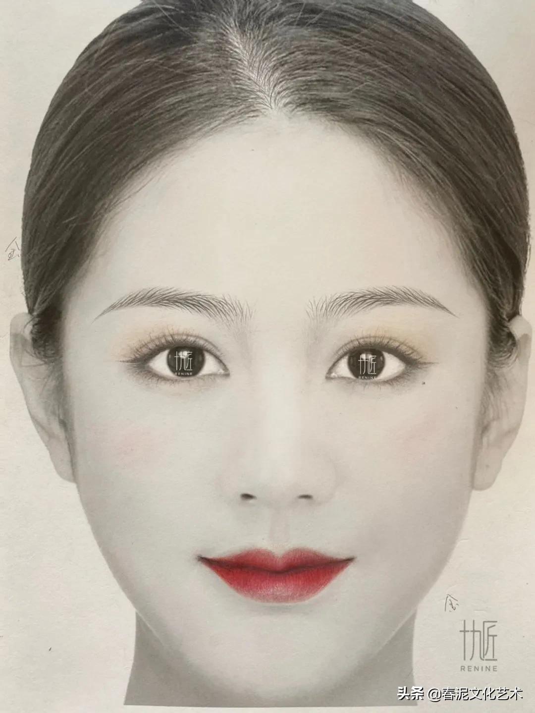 不同肤质纹绣操作视频,平眉画法教程纹绣