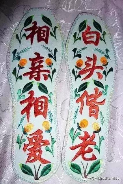 鞋垫手工刺绣最好看复杂的图案,刺绣作品展示简单