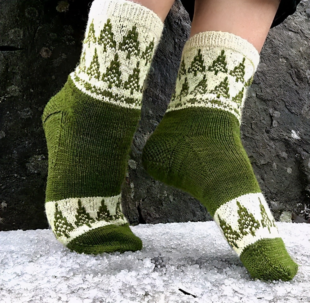 自己织的毛线袜,在家穿的毛线袜怎么织