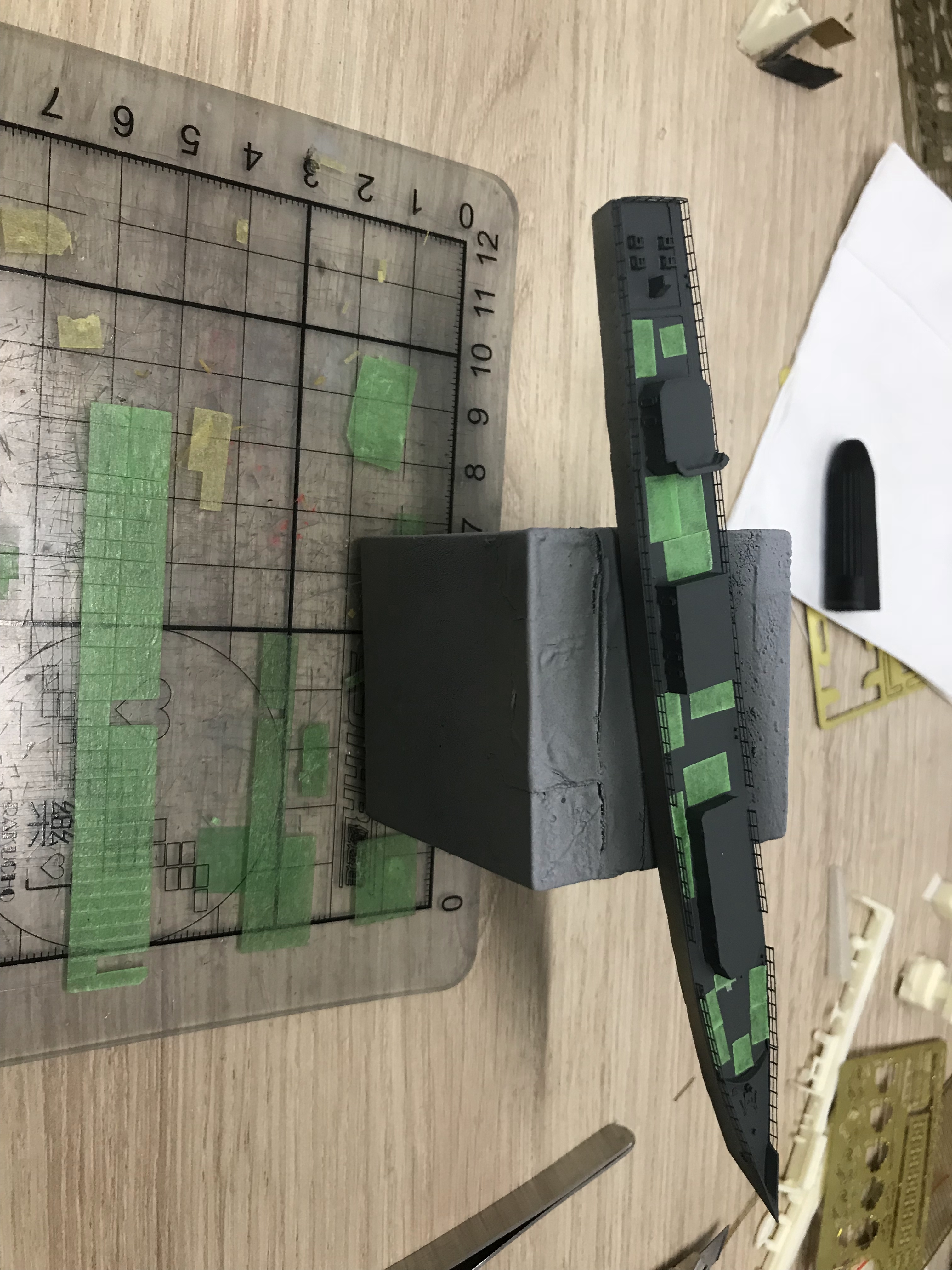 「手工船模」1/700宜宾号导弹护卫舰制作小记