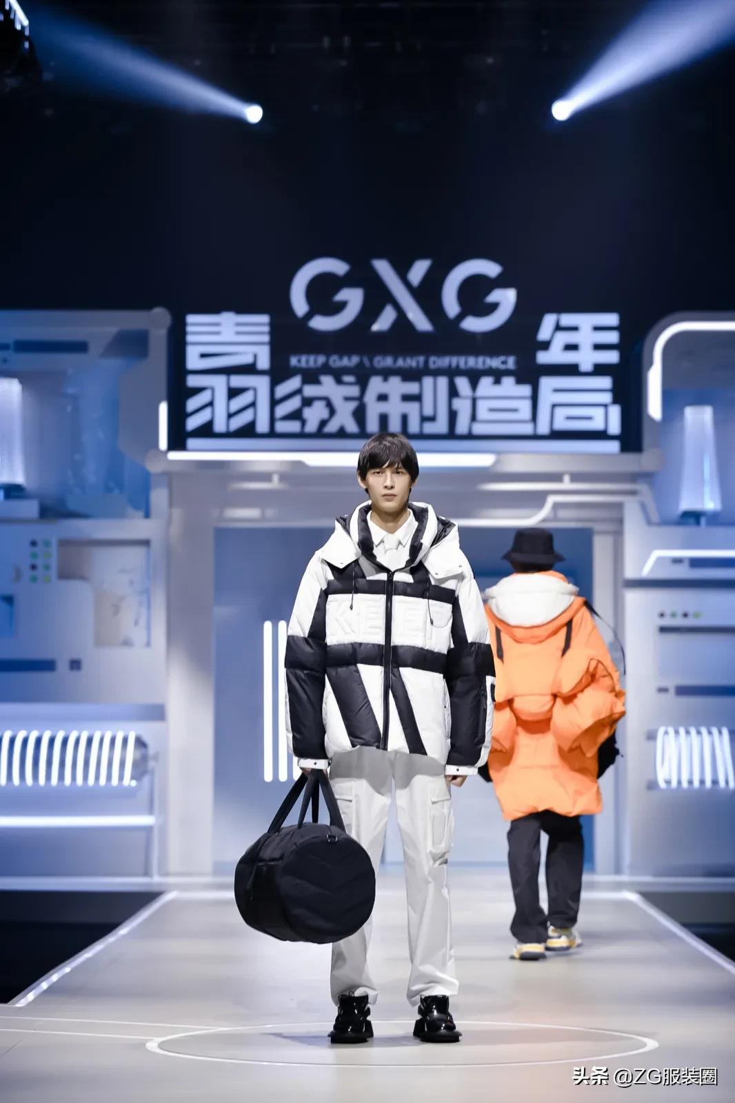 羽绒服gxg中长,羽绒服时尚潮流高级感