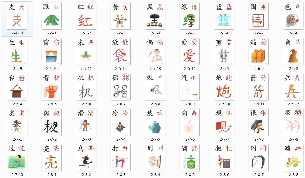 识字卡快速识字方法,常用字识字卡