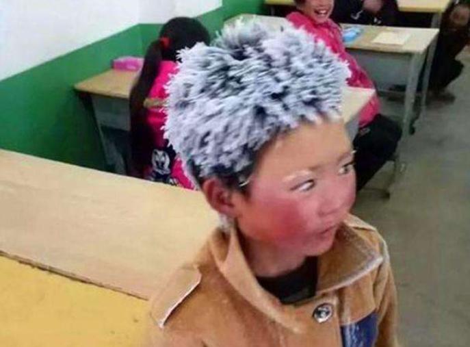 满头冰花的男孩,如今的冰花男孩