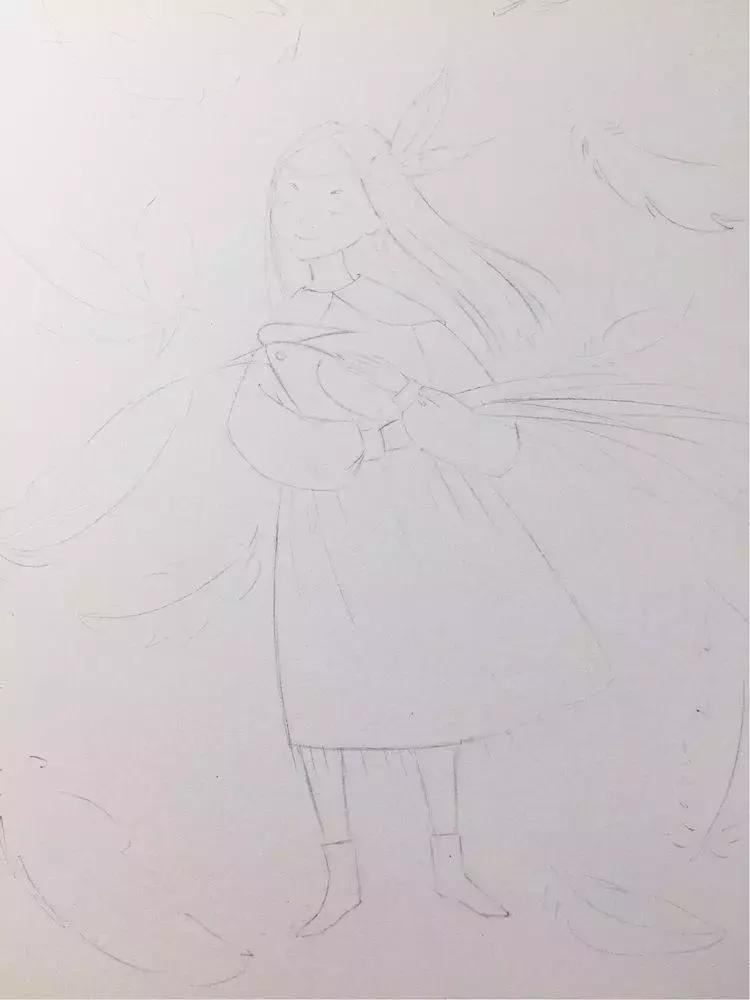 初学彩铅如何练习叠色,初学者彩铅画教学风景