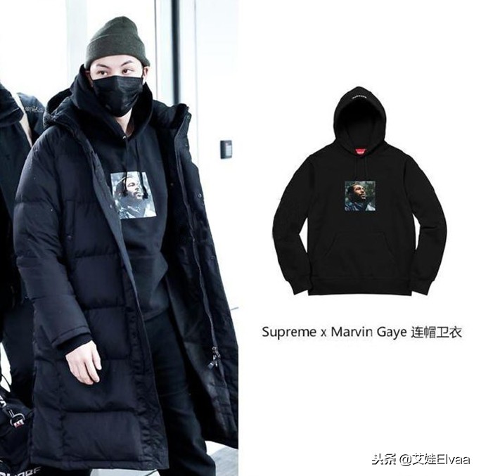 陈伟霆穿supreme黑色,陈伟霆宠爱里面同款连帽外套