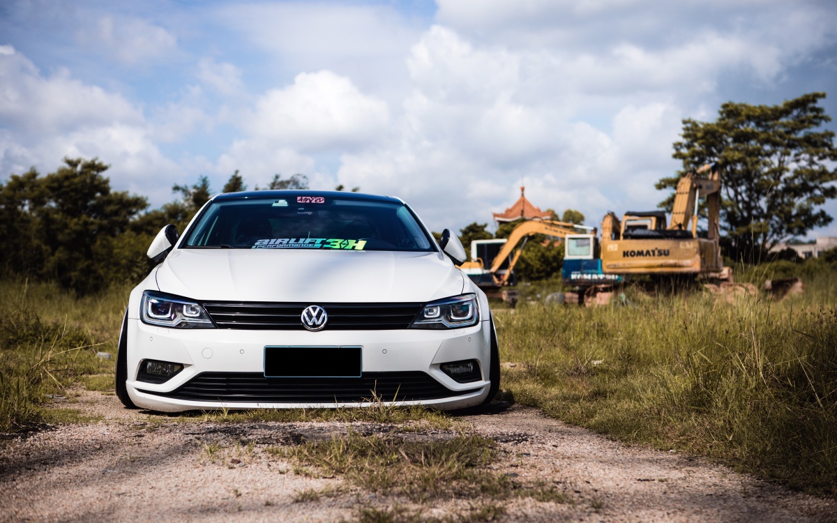 大众凌渡不仅可以很辣,改装后还可以变得又白又胖