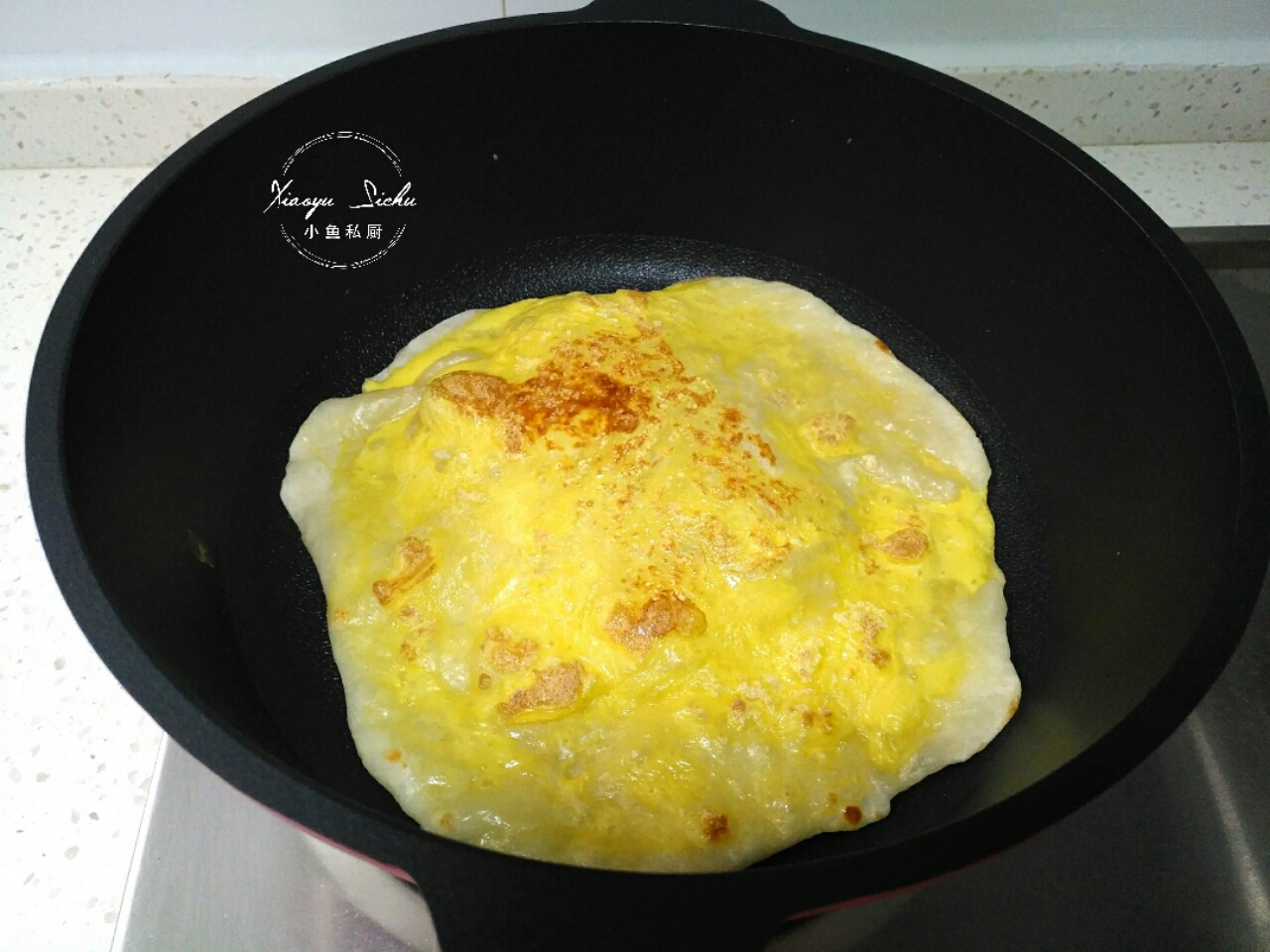 好吃开胃的早餐鸡蛋饼,早餐吃胡萝卜鸡蛋饼酸甜开胃