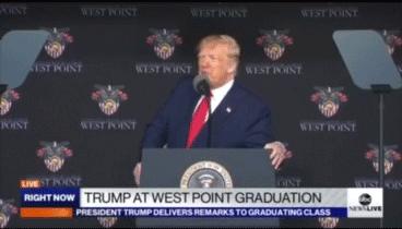西点军校特朗普演讲,2020年美国西点军校特朗普演讲
