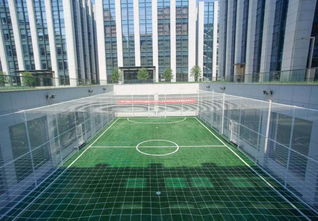 高大上!惟亚蒂独家合作球场灯的智谷富春园足球场正式投入使用
