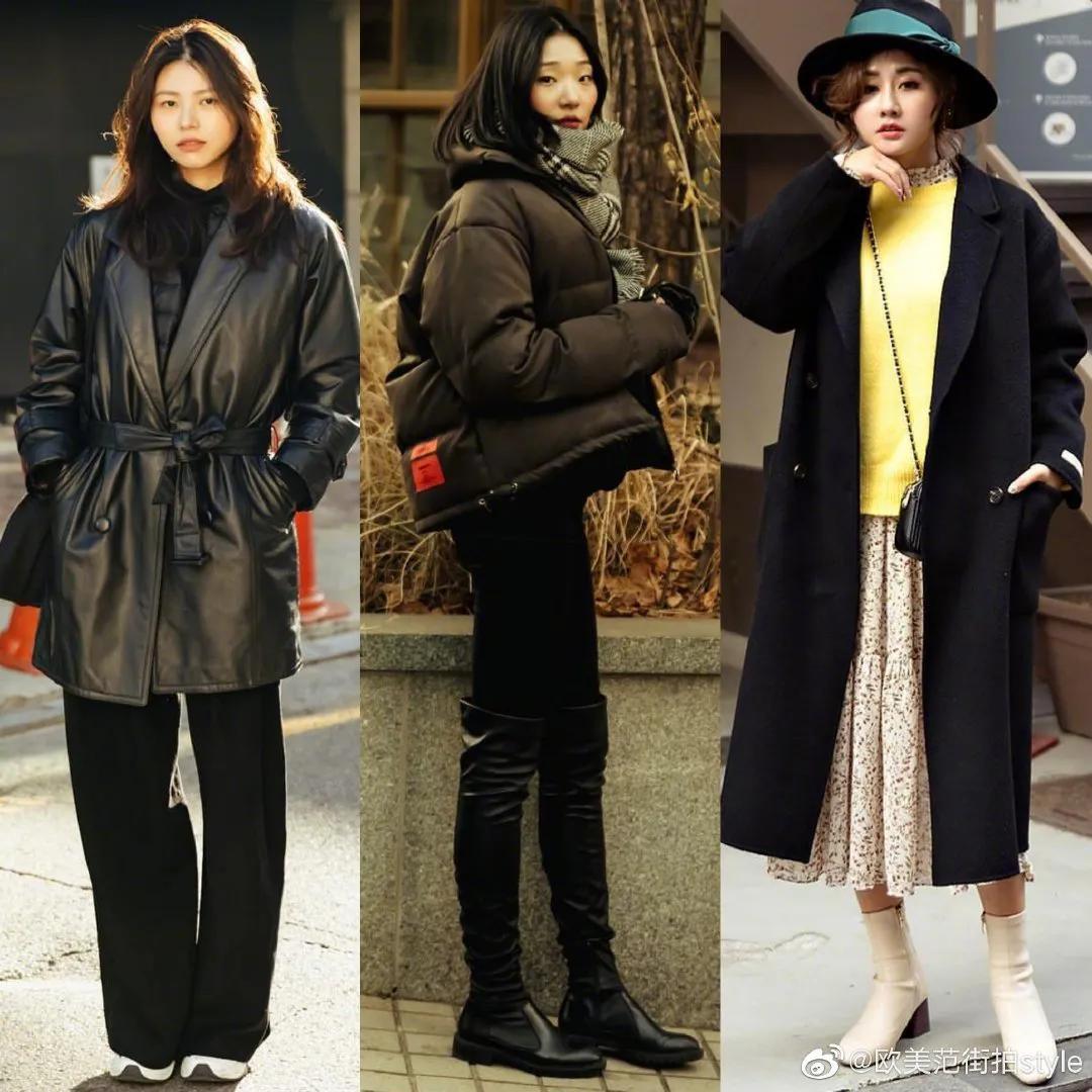 36套韩国女孩秋冬大衣穿搭合集,韩国女生大衣穿搭教程