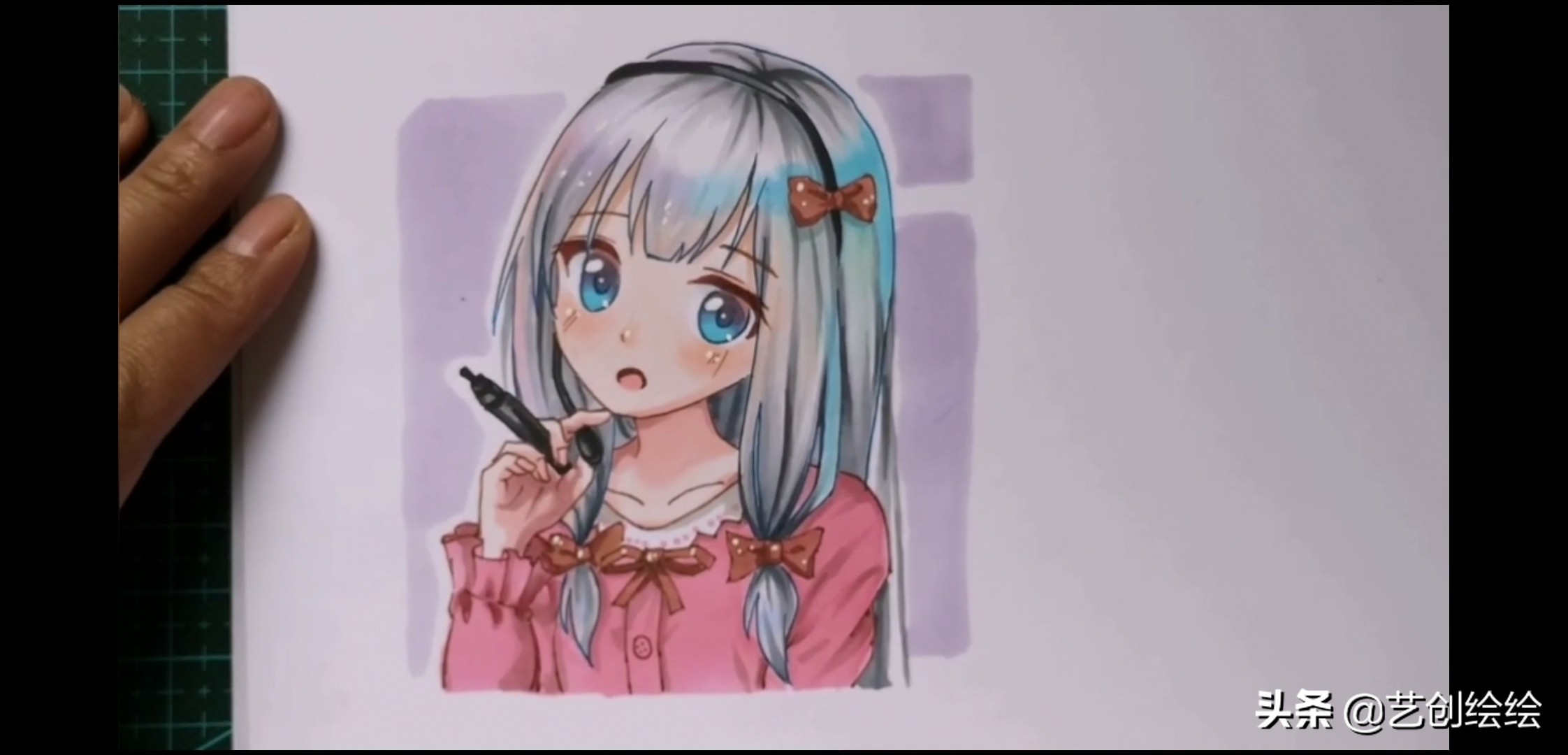 马克笔怎么画纱质的衣服,和泉纱雾马克笔配色