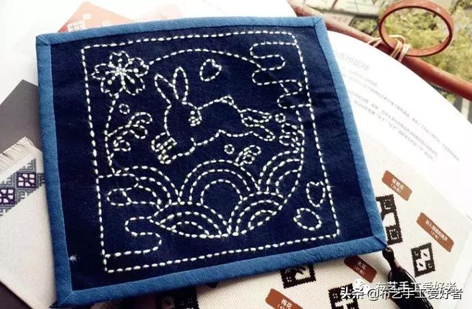 刺子绣布艺纸巾袋教程,布艺刺子绣小包50款