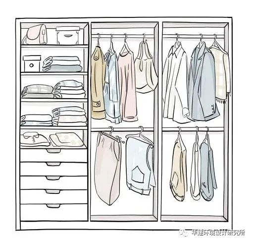 衣柜带书桌设计尺寸,衣柜内部尺寸布局图