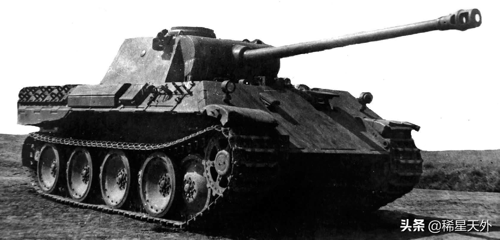 二战最强坦克对比现代最强坦克,二战德国黑豹坦克有多强大