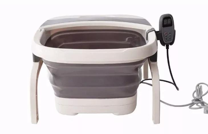 可加热足浴盆可折叠,折叠足浴按摩加热洗脚盆