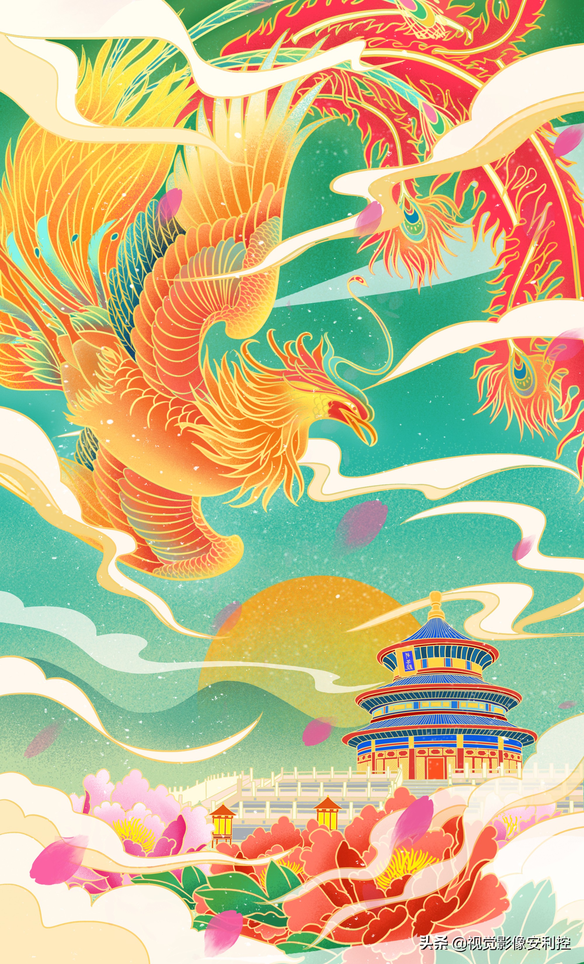 好运招财锦鲤图片壁纸,新年壁纸锦鲤附体好运滚滚而来