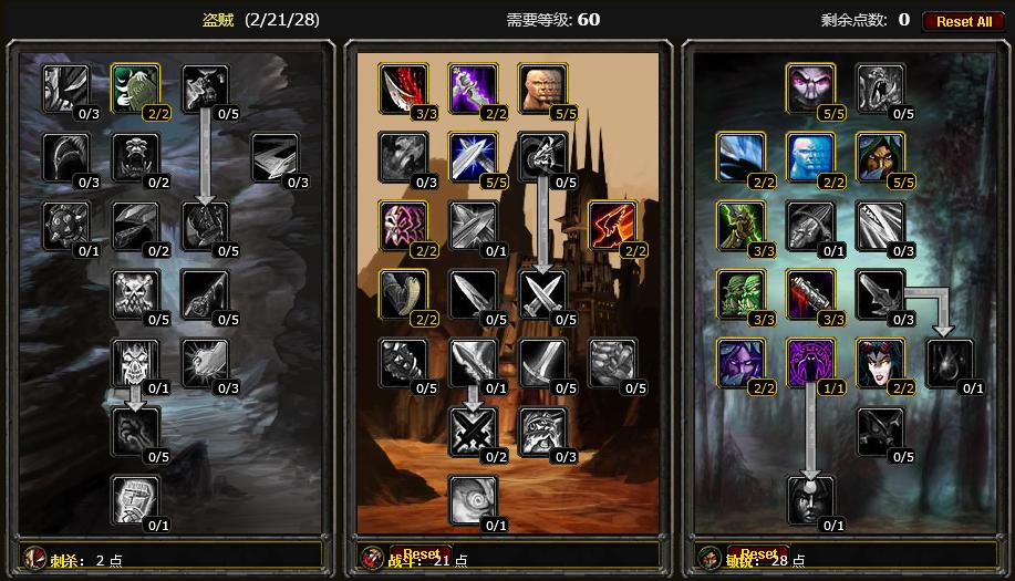 魔兽世界怀旧服盗贼练级天赋,魔兽世界怀旧服盗贼天赋加点