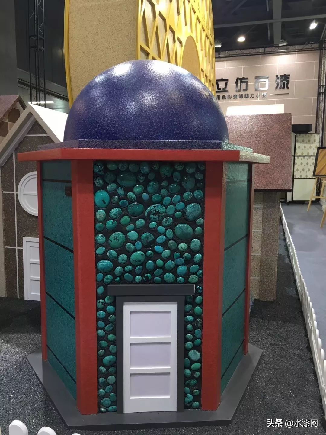 润立仿石漆视频,润立艺术涂料