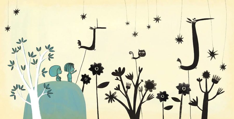 超有爱儿童插画临摹集,充满童趣的节日插画作品