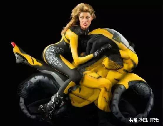 中学生面部彩绘,高校手绘