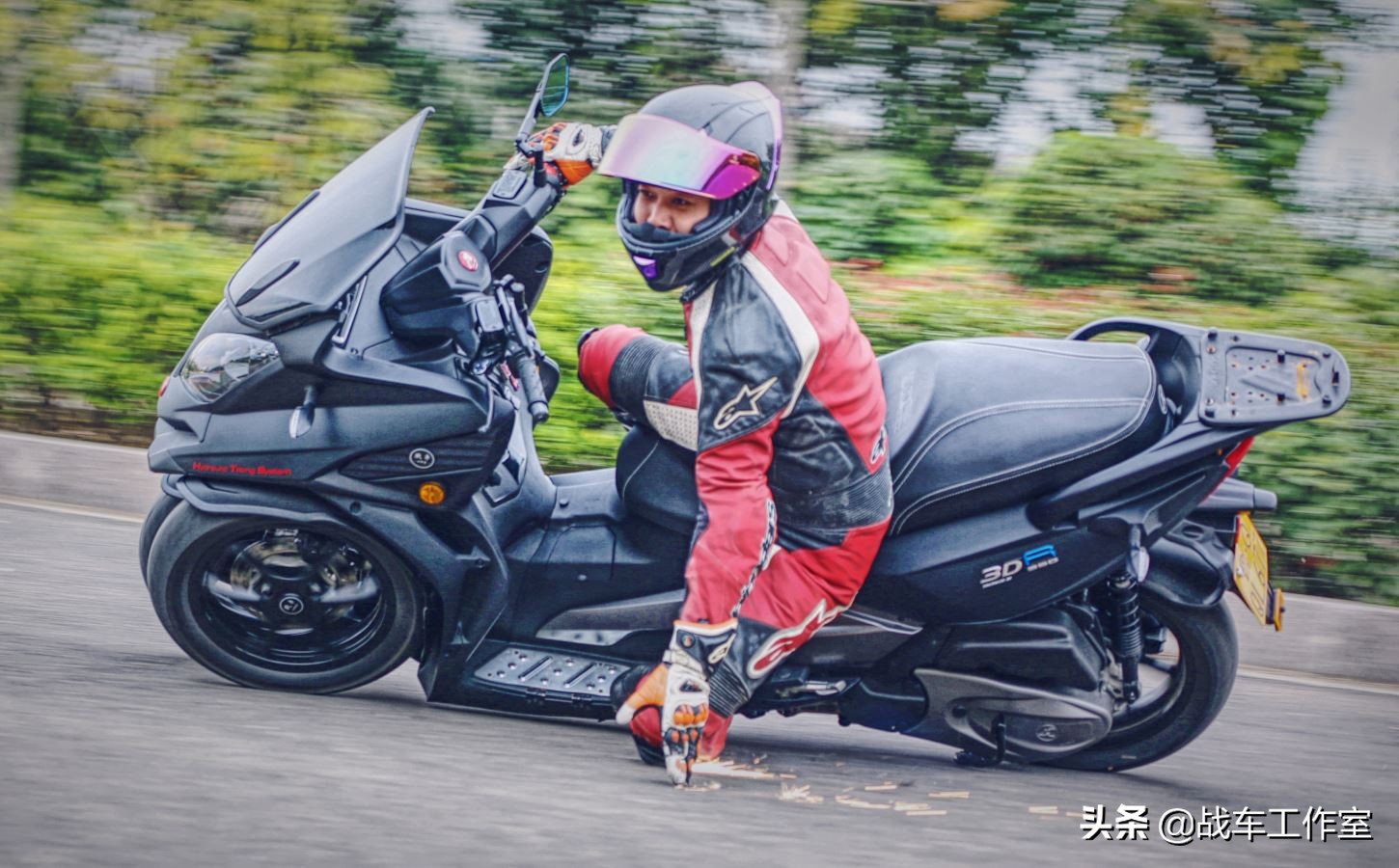 宏佳腾350评测视频,宏佳腾3d350r试驾